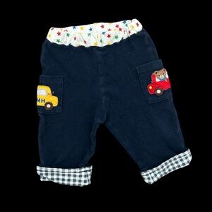 ✨Navy blue baby boy shorts with cute embroidery✨